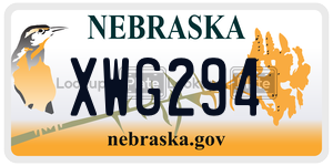 XWG294  license plate in NE