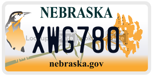 XWG780  license plate in NE