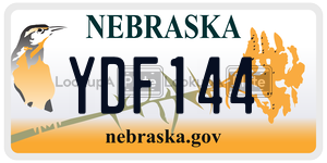 YDF144  license plate in NE