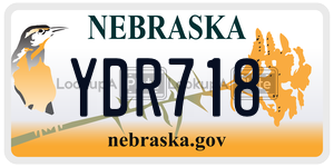 YDR718  license plate in NE