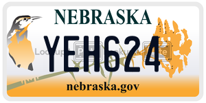 YEH624  license plate in NE