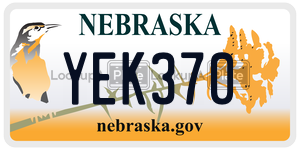 YEK370  license plate in NE