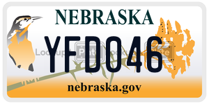 YFD046  license plate in NE