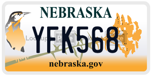 YFK568  license plate in NE