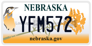 YFM572 license plate in Nebraska