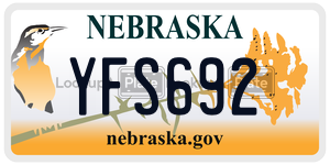 YFS692  license plate in NE