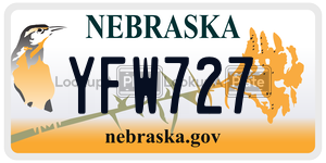YFW727  license plate in NE