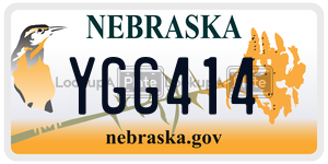 YGG414 license plate in Nebraska