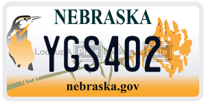 YGS402  license plate in NE