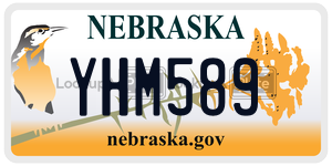 YHM589  license plate in NE