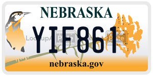 YIF861  license plate in NE