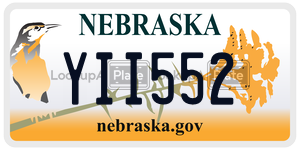 YII552  license plate in NE