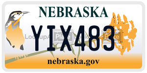 YIX483  license plate in NE