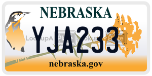 YJA233  license plate in NE