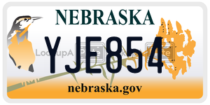 YJE854  license plate in NE