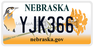 YJK366  license plate in NE