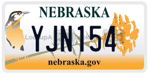 YJN154  license plate in NE