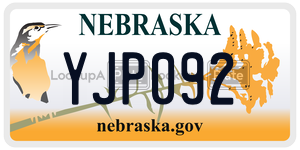 YJP092  license plate in NE