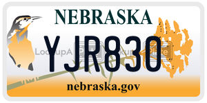 YJR830  license plate in NE