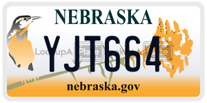 YJT664  license plate in NE