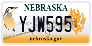 YJW595  license plate in NE