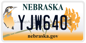 YJW640  license plate in NE
