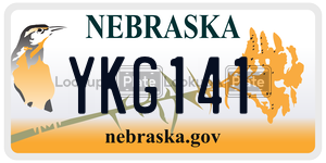 YKG141  license plate in NE