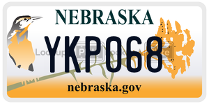 YKP068  license plate in NE