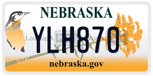 YLH870 license plate in Nebraska