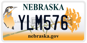 YLM576  license plate in NE