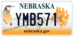 YMB571  license plate in NE