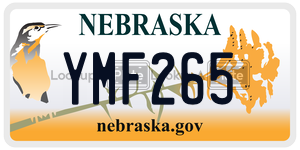 YMF265  license plate in NE