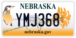 YMJ368  license plate in NE