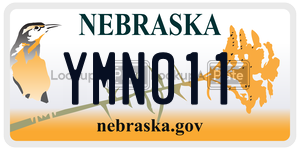 YMN011  license plate in NE