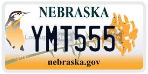 YMT555 license plate in Nebraska