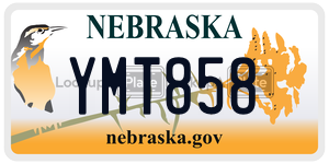 YMT858  license plate in NE