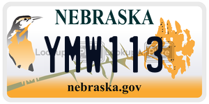 YMW113  license plate in NE