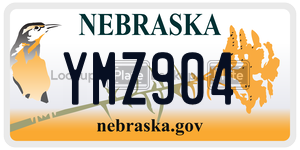 YMZ904 license plate in Nebraska