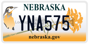 YNA575 license plate in Nebraska