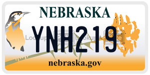 YNH219  license plate in NE