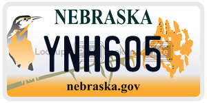 YNH605  license plate in NE