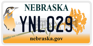 YNL029  license plate in NE
