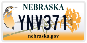 YNV371  license plate in NE
