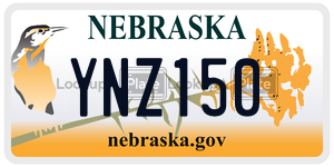 YNZ150 license plate in Nebraska