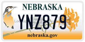 YNZ879  license plate in NE
