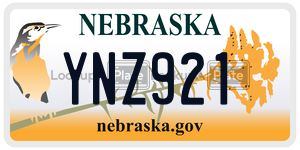 YNZ921  license plate in NE
