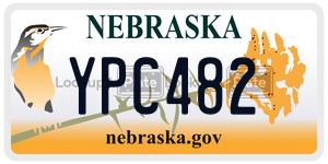 YPC482  license plate in NE