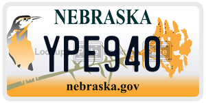 YPE940  license plate in NE