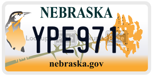YPE971  license plate in NE