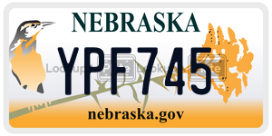 YPF745  license plate in NE